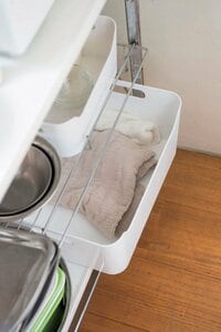 使用ずみクロス用のカゴを用意