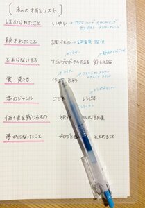 「書きだしたワード＆仕事」で検索してみる