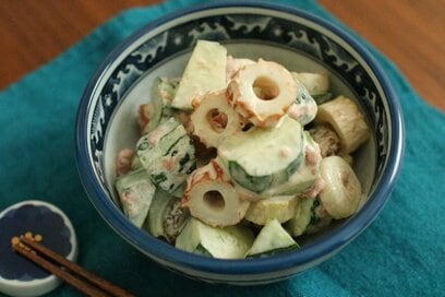 暑い日こそ食べたい「ちくわとキュウリの梅マヨ和え」。この夏の定番メニューに