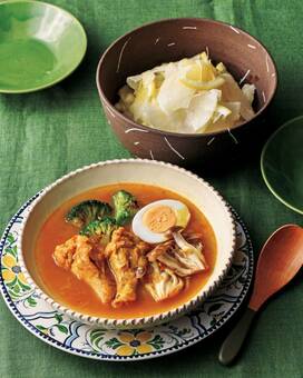 糖質オフのスープカレー。ゴロゴロの具で家族も大満足