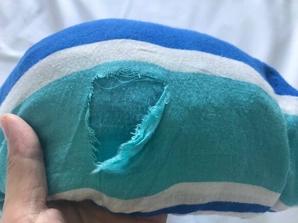 やぶけたスカートの写真