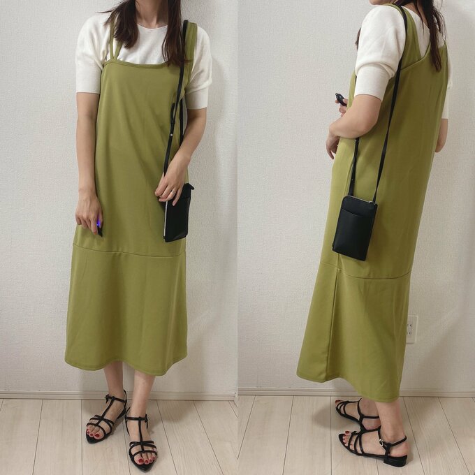 キャミワンピースのインナーにも