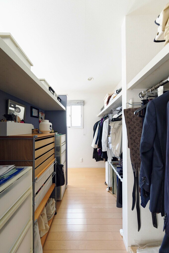 夫婦共有のクローゼット