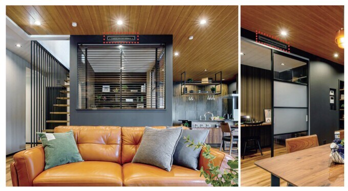 各階1台ずつエアコンを設置