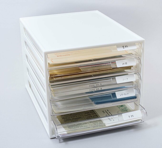 ニトリ　レターケースA4 5段 オールホワイト