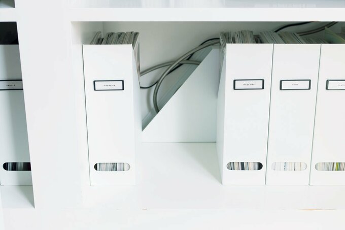 ファイルボックスを使った収納