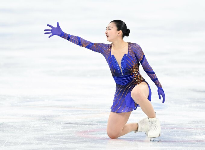 坂本花織青い衣装