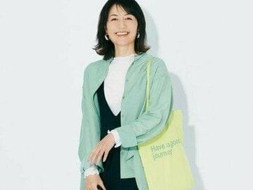 40代はGUの「シャツブラウス」がかわいすぎる。お尻回りもカバーできる