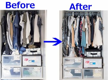 最難関のクローゼット整理が“ゆる捨て”ですっきり