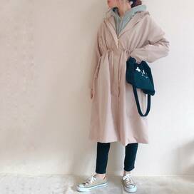 今から着られるGUのゆるっとコート。足長効果で万能！