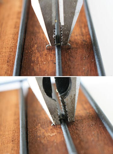 ステープルの固定