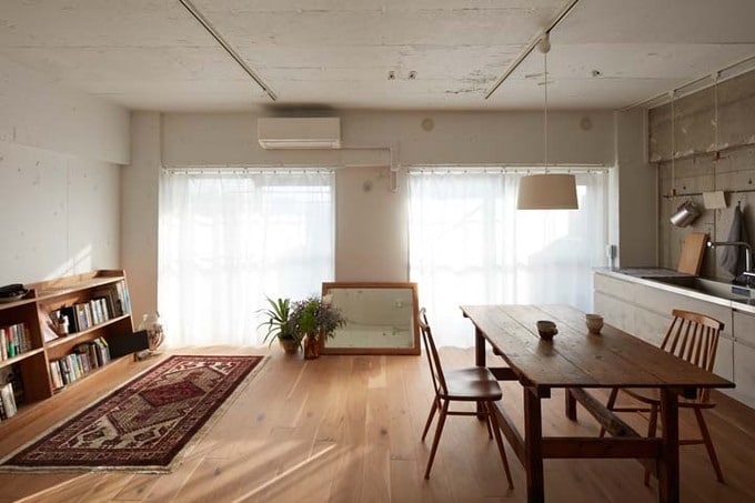 日差しがたっぷりと注ぎ込むLDK