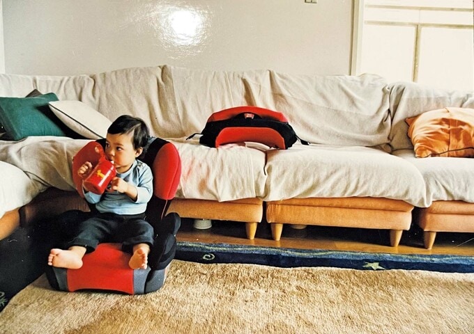 ソファと子ども