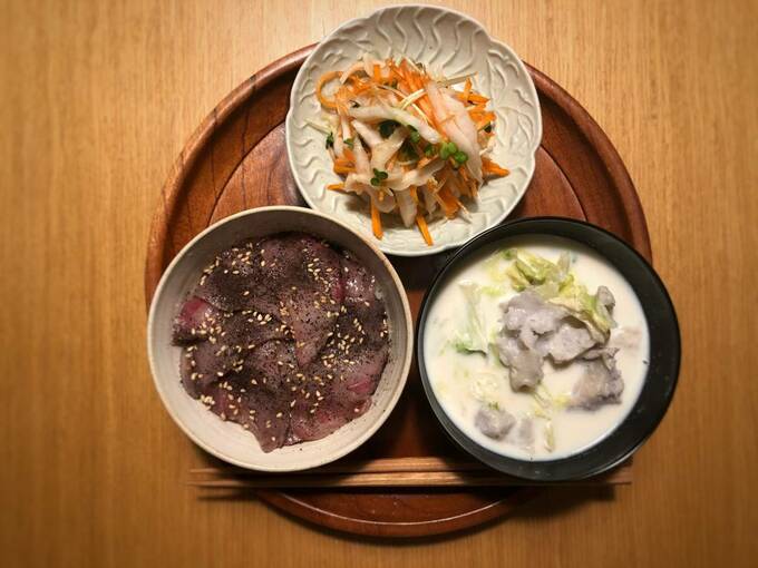 簡単お寿司丼献立