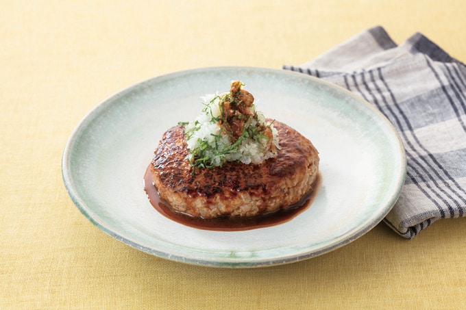 万能氷だしでつくったハンバーグ