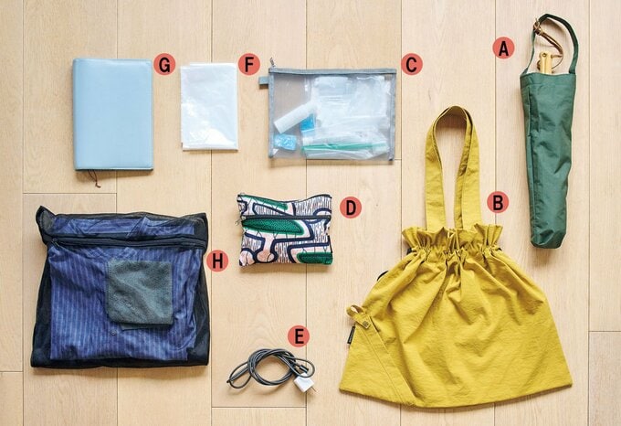 最小限の旅のもち物