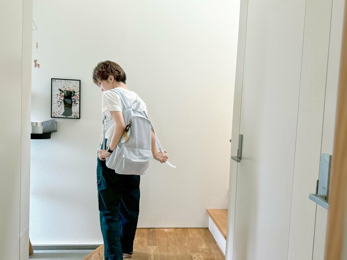 出かけるハギヤマさん