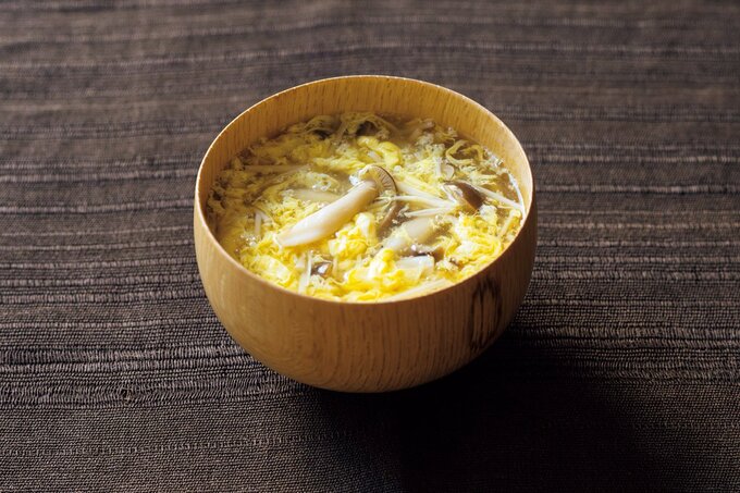 キノコのかきたま汁