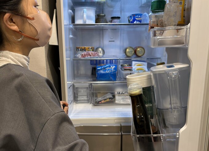 冷蔵庫を見直すよしいさん