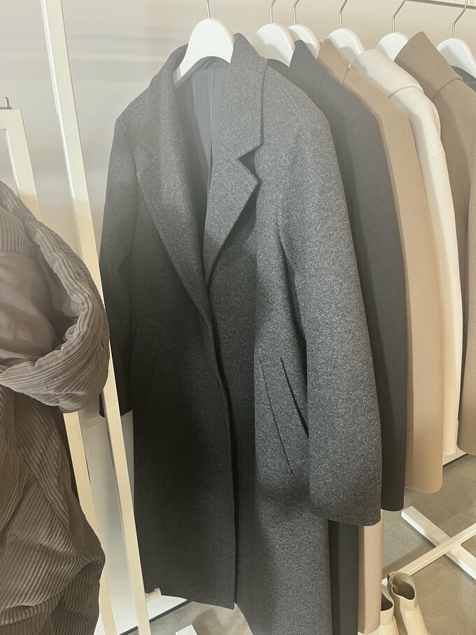 コージーメルトンテーラードコート