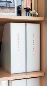 英文字のマステを1文字ずつはってラベルに