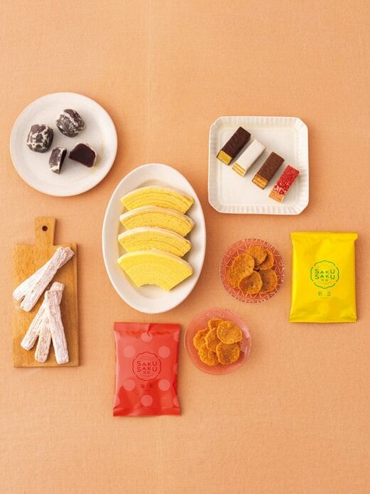 バウムクーヘン・ミルフィーユ・揚げせん・饅頭・チーズパイ