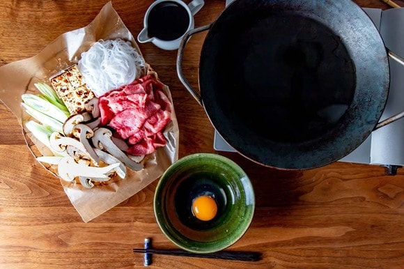 すき焼きをするときにはフライパン