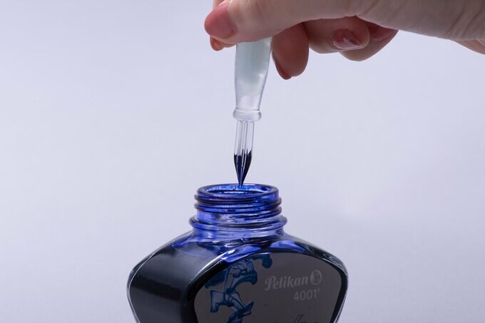 インクをつける