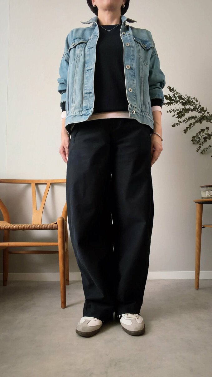 デニムジャケットコーデ