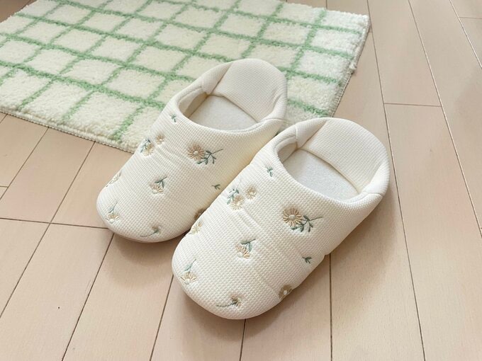 花刺繍バブーシュ