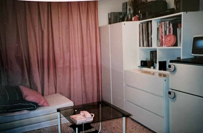 ピンク色の部屋