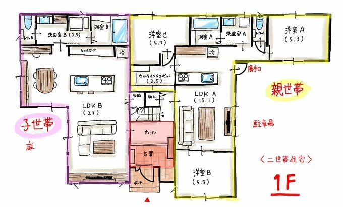 1階の間取り