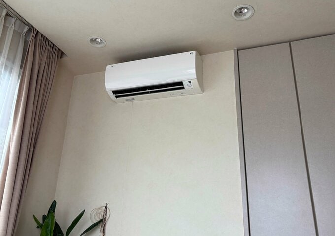 寝室のエアコン