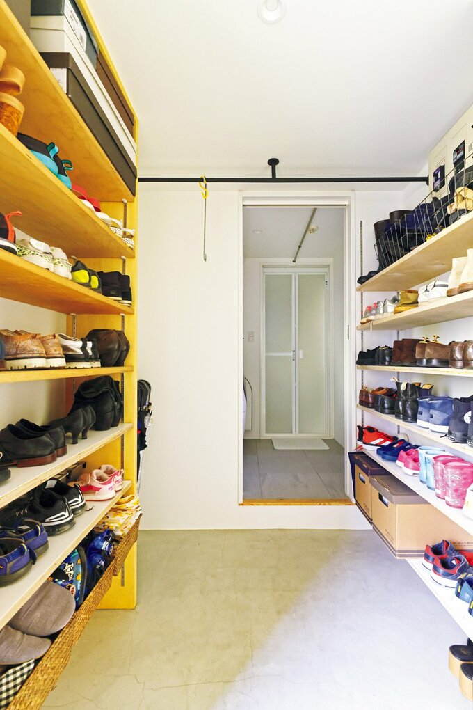 土間仕様の玄関