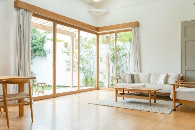 すっきりと片付いたリビング