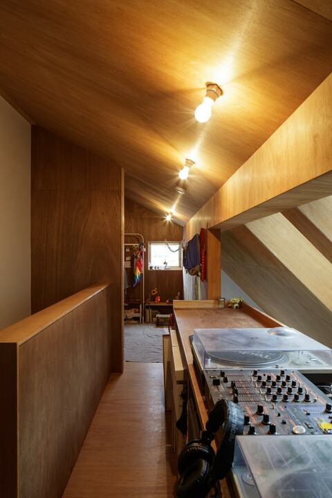 音楽が趣味という夫のDJブース