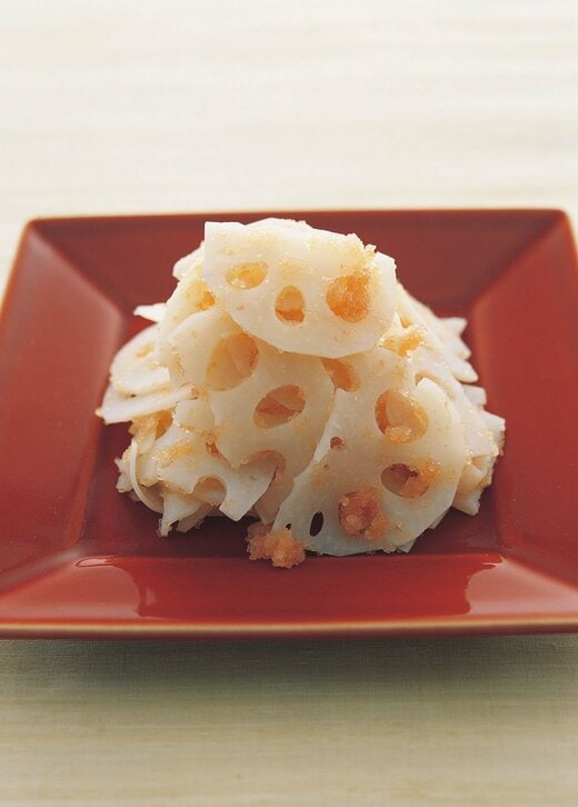 レンコンのタラコあえ