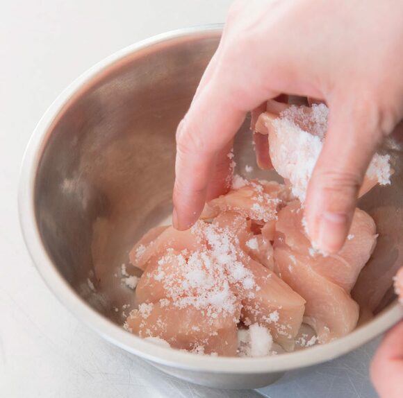 鶏胸肉のバターじょうゆ焼き