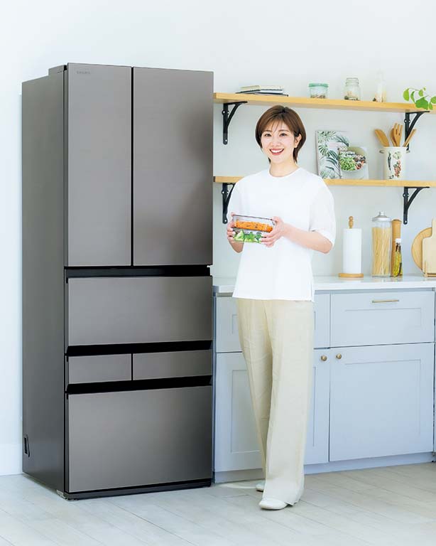 冷蔵庫と潮田玲子さん