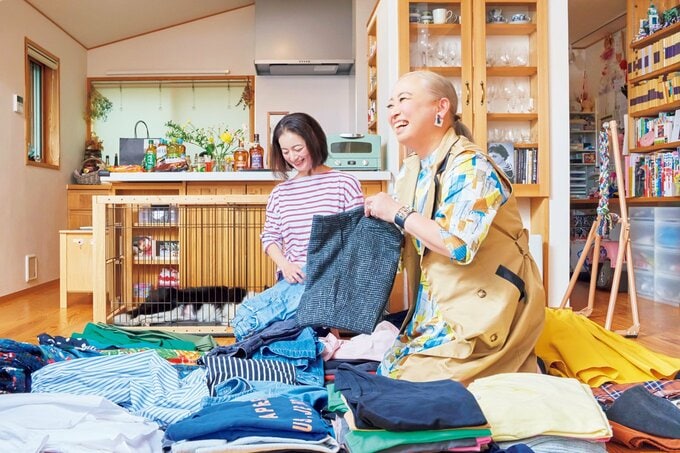 全部出してアイテムごとに分けている画像