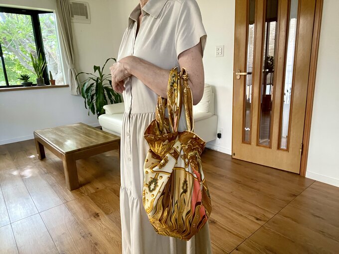 スカーフアレンジ方法