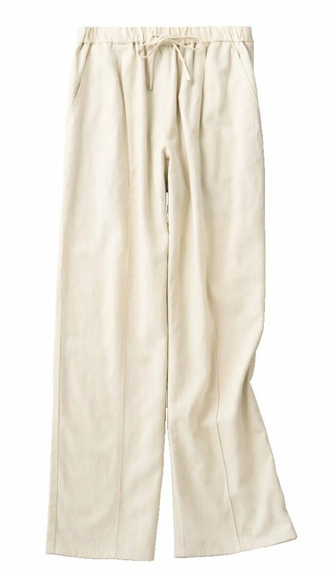 GUのリネンブレンドプルオンパンツ