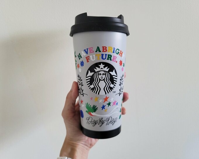 リサイクルステンレスToGoロゴタンブラーグレー