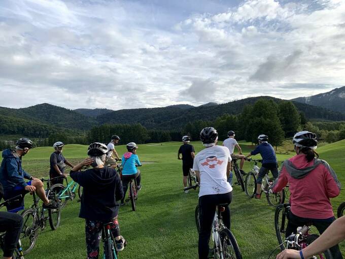 マウンテンバイクでトマムを散策