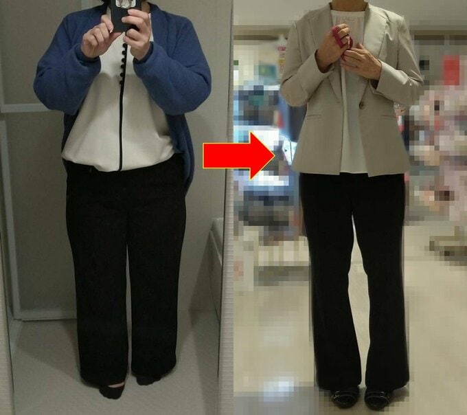 60kgから47kgになったMさん