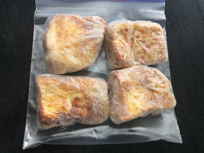 フレンチトーストも冷凍