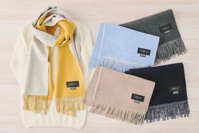【通販】カシミヤ100％使用。「高級2WAYマフラー」が軽くてぽかぽか《冬のプレゼントにもおすすめ》