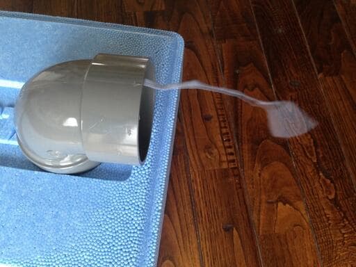 簡易クーラーから冷風が出た！