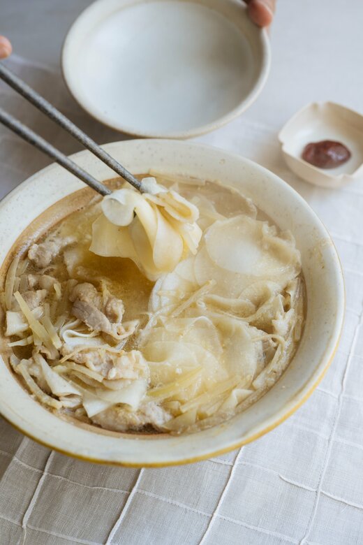 ひらひら大根の発酵鍋　完成写真