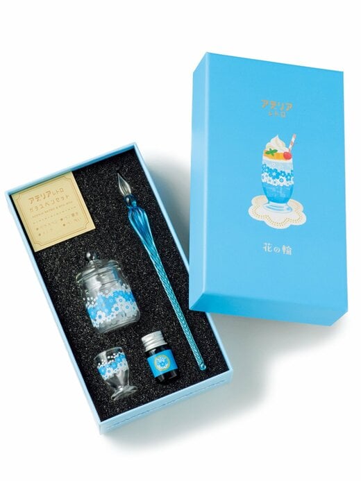 ガラスペンセット 花の輪